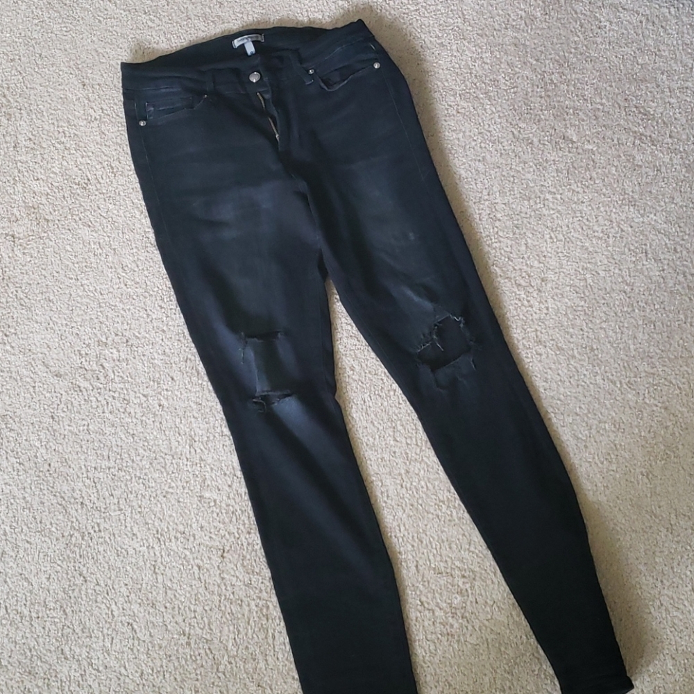 Good american 4/26 distressed good legs jeans